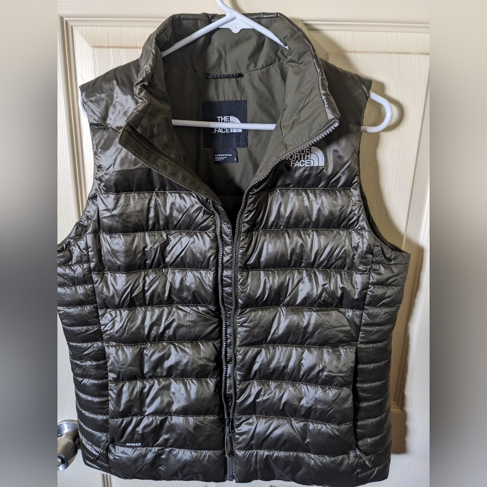 The North Face Puffer Vest Olive- Large